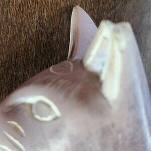 Vintage African Carved Cat Figurine: Kenyan Cat / Hand carved